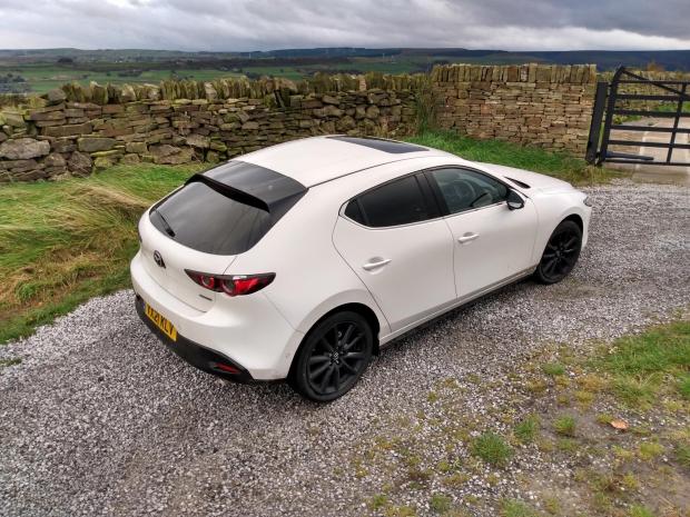 Bradford Telegraph and Argus: The Mazda 3 in West Yorkshire surroundings